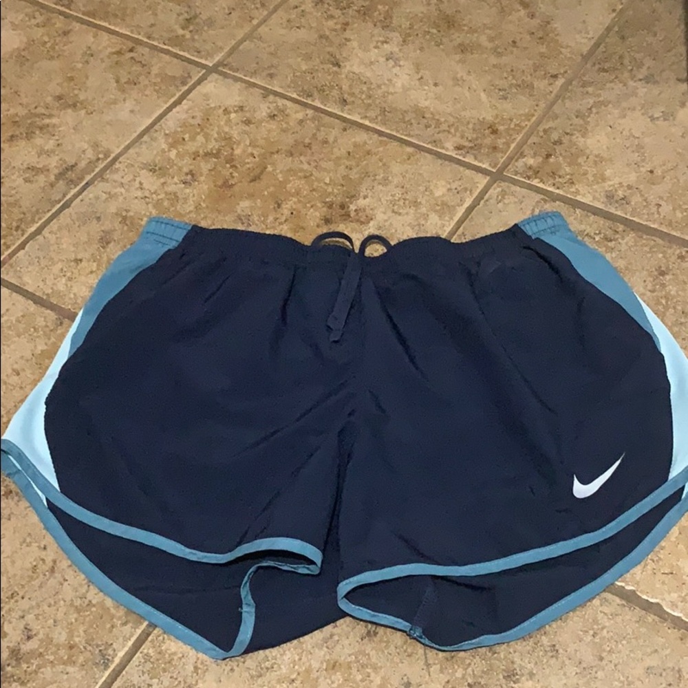 blue nike shorts